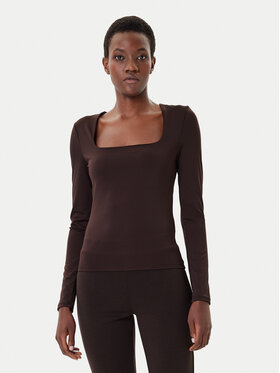 Vero Moda Vero Moda Majica Million 10334613 Smeđa Regular Fit