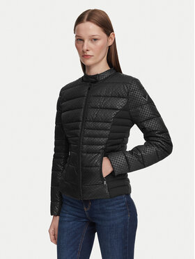 Guess Guess Преходно яке W6YL16 W2891 Черен Slim Fit