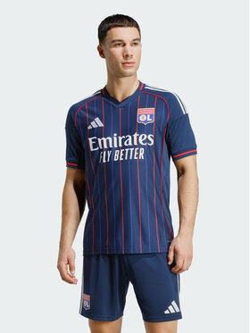 adidas adidas Koszulka techniczna Olympique Lyonnais 25/26 Away Jersey Niebieski jasny Slim Fit