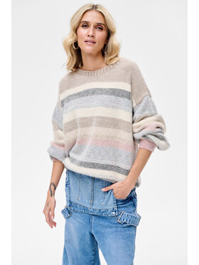 blue shadow blue shadow Sweter Mimi Kolorowy Regular Fit