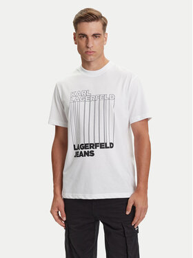 Karl Lagerfeld Jeans Karl Lagerfeld Jeans T-shirt A3M17002 Bijela Regular Fit