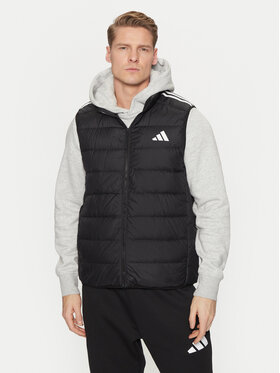 adidas adidas Kamizelka Essentials 3-Stripes JJ1203 Czarny Slim Fit