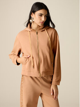 Oltre Oltre Bluza G875J004314N012 Brązowy Regular Fit