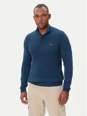 Aeronautica Militare Aeronautica Militare Džemper 252MA1572UL00409 Plava Slim Fit