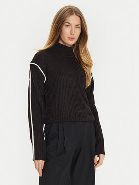 Brave Soul Brave Soul Bluză cu gât LK-230JOURNEYA Negru Regular Fit