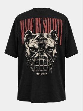 MADE BY SOCIETY MADE BY SOCIETY T-Shirt Iron Bite - T18048 Czarny Basic Fit