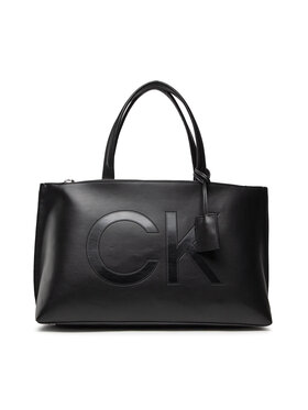 Calvin Klein Calvin Klein Borsetta Ck Set Shopper Md W/Zip Comp Ck K60K608892 Nero