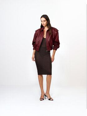 La Mania La Mania Gonna midi EMILEE Marrone Basic Fit