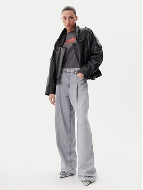 PINKO PINKO Кожено яке Confine 104877 A21L Черен Regular Fit