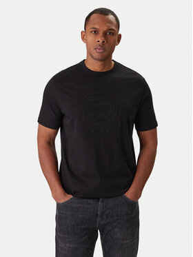 KARL LAGERFELD KARL LAGERFELD Marškinėliai 755052 561224 Juoda Regular Fit