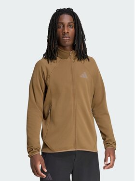 adidas adidas Bluza techniczna 165062 Brązowy Slim Fit