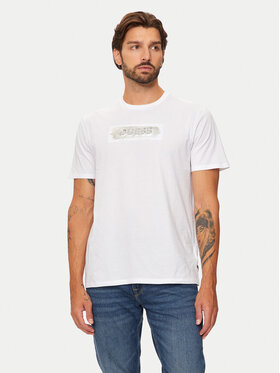 Guess Guess T-shirt M4BI61 K9RM1 Bijela Slim Fit