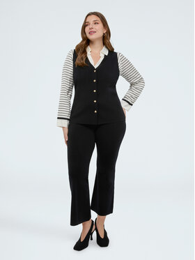 Fiorella Rubino Fiorella Rubino Pantaloni di tessuto P626L002327N033 Nero Flare Fit