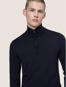 HUGO Hugo Sweter San Gottardo 2 50435691 Granatowy Slim Fit
