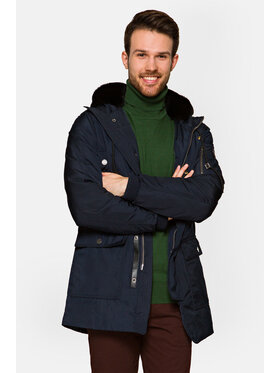 Lancerto Lancerto Parka Sigurd Granatowy Regular Fit