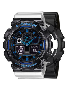 Casio Casio Hodinky SET GA-100-1A2ER + BEZEL 10407691 + PASEK 10347710 Bílá