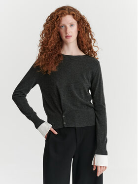TATUUM TATUUM Sweter MELA Szary Fitted Fit