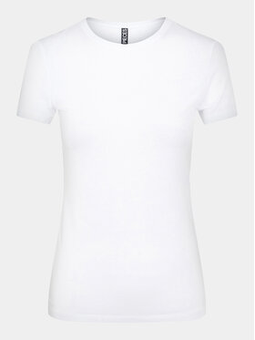 Pieces Pieces Tričko Irene 17082526 Biela Slim Fit