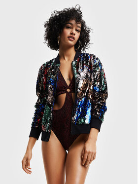 Desigual Desigual Bomber striukė Sequin 22WWEWB8 Spalvota Regular Fit