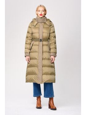 Castellani Castellani Płaszcz Isa Beżowy Regular Fit