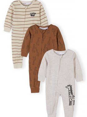 minoti minoti Pajac NOSBABYRIB3 Beżowy Regular Fit
