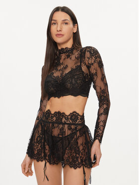 Hunkemöller Hunkemöller Särkpluus Mya 205075 Must Slim Fit