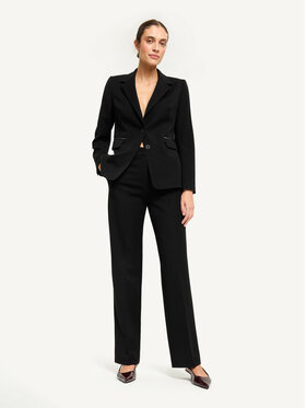 KMX KMX Spodnie materiałowe 809080007 Czarny Straight Fit