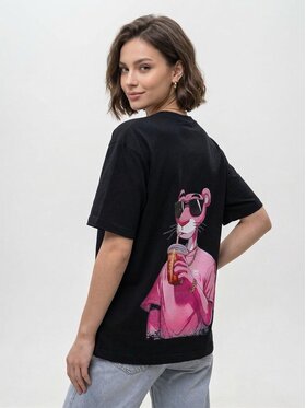 Jigga Wear Jigga Wear T-Shirt Luźna 131667 Czarny Oversize