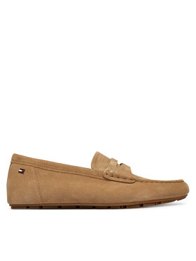 Tommy Hilfiger Tommy Hilfiger Mocasini Flag Soft Suede Driver Loafer FW0FW08558 Maro