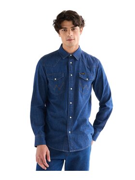 Wrangler Wrangler Koszula jeansowa 112378124 Niebieski Regular Fit