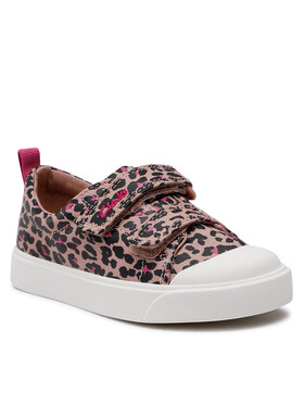 Clarks Clarks Trampki City Bright K 261647576 Różowy