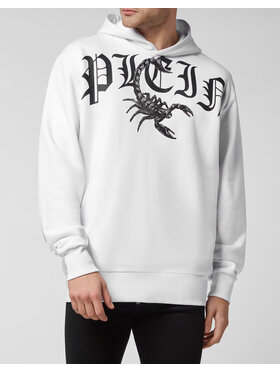 PHILIPP PLEIN PHILIPP PLEIN Mikina 30446 Bílá Regular Fit