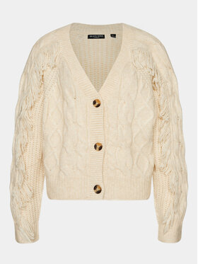 Brave Soul Brave Soul Cardigan LKC-642TAZZEL Écru Regular Fit