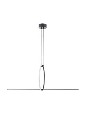 MIAhome MIAhome Lampa wisząca FORMA LED czarna 110 cm Czarny