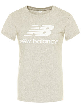 New Balance T-shirt Essentials Stacked Logo Tee WT91546 Siva Athletic Fit