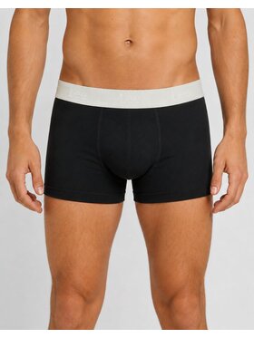 Lee Lee Bokserki Arturo 3 Pack Organic Cotton Elastane Trunks Czarny
