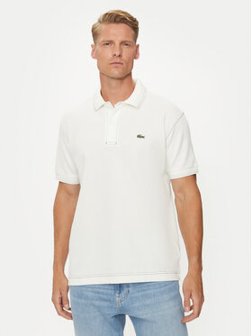 Lacoste Lacoste Тениска с яка и копчета PH5981 Бял Regular Fit