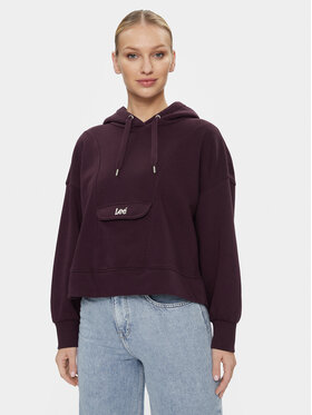 Lee Lee Bluza Vintage Hoodie Rodeo 112341554 Fioletowy Regular Fit