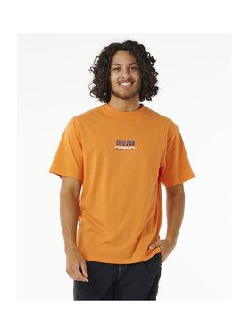 Rip Curl Rip Curl T-Shirt Archive Ocean Tech Tee Pomarańczowy Regular Fit