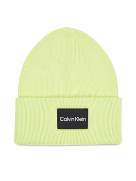 Calvin Klein Calvin Klein Czapka Fine Cotton Rib Beanie K50K510986 Zielony