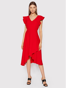 Rinascimento Rinascimento Коктейлна рокля CFC0105717003 Червен Regular Fit