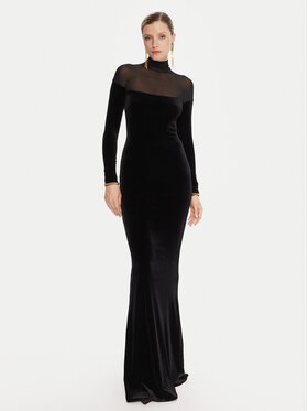 Elisabetta Franchi Elisabetta Franchi Estélyi ruha AB-R42-57E2-V660 Fekete Slim Fit