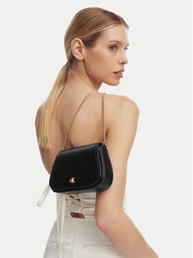 Calvin Klein Calvin Klein Geantă Ck Curved Wallet On Chain LV04F1153G Negru
