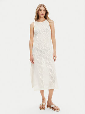 Roxy Roxy Sukienka plażowa ERJX603455 Écru Regular Fit