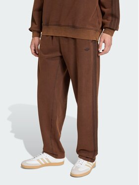 adidas adidas Spodnie materiałowe 159100 Brązowy Loose Fit