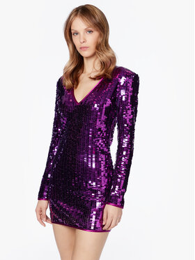 MVP Wardrobe MVP Wardrobe Koktejlové šaty MVPE3AB156.0TL0053 Fialová Slim Fit