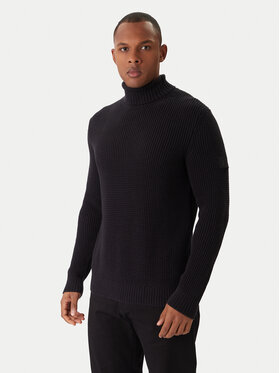 JOOP! Jeans JOOP! Jeans Bluză cu gât Hollio 30048179 Negru Modern Fit