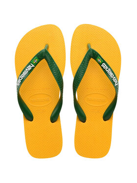 Havaianas Havaianas Japonki HAVAIANAS Infradito Donna Hav. Brasil logo 4110850.1740 Giallo Żółty