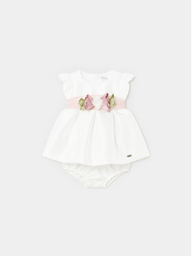 Mayoral Mayoral Elegantes Kleid 1823 Weiß Regular Fit