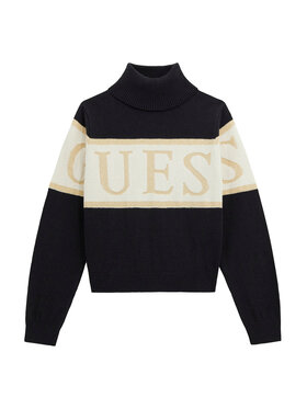 Guess Guess Rollkragenpullover J5BR04 Z3IF0 Schwarz Regular Fit